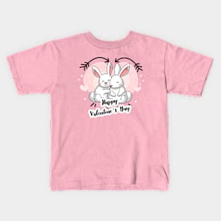 Rabbits in Love Kids T-Shirt